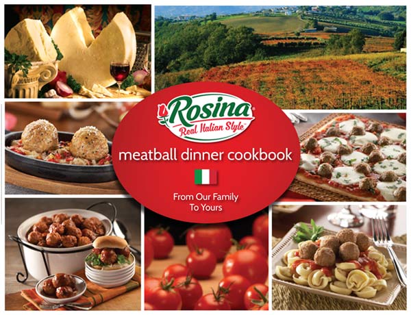 Promotional image for: FREE Rosina Real Italian Style Meatball Dinner Cookbook