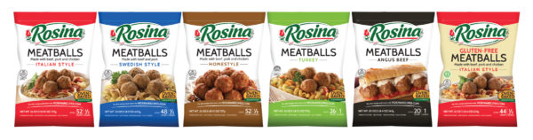 Rosina Food Products Unveils New Packaging for Rosina Meatball Product Portfolio
