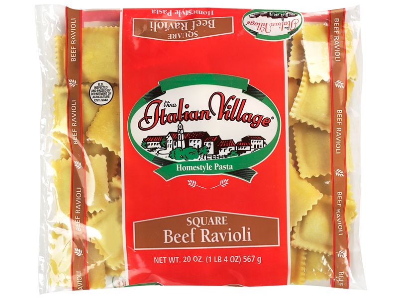 Italian Village Square Beef Ravioli