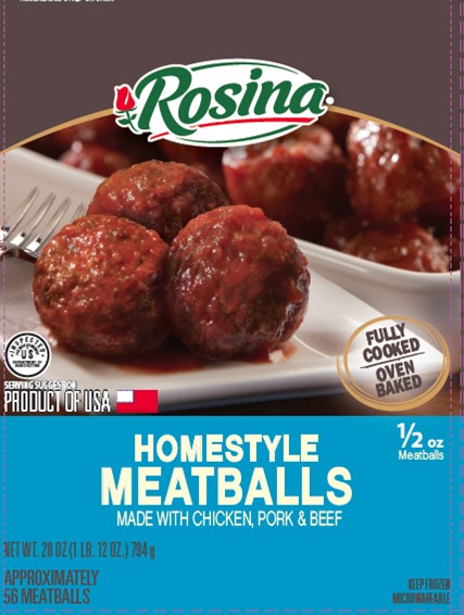 Albóndigas al Estilo Casero Hecho de Carne de Pollo y Carne de Res de Rosina