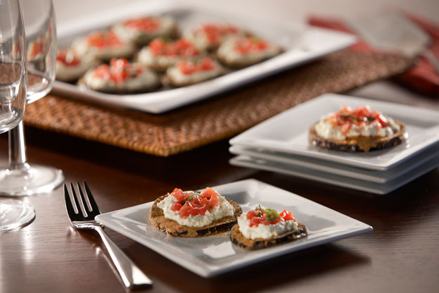 Celentano Breaded Eggplant with Ricotta and Bruschetta