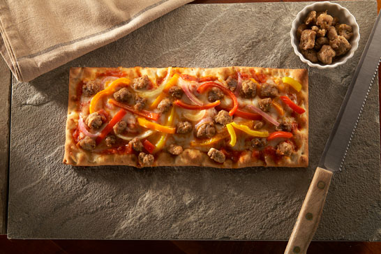 Rosina Medium Chunky Italian Sausage Flatbread Pizza