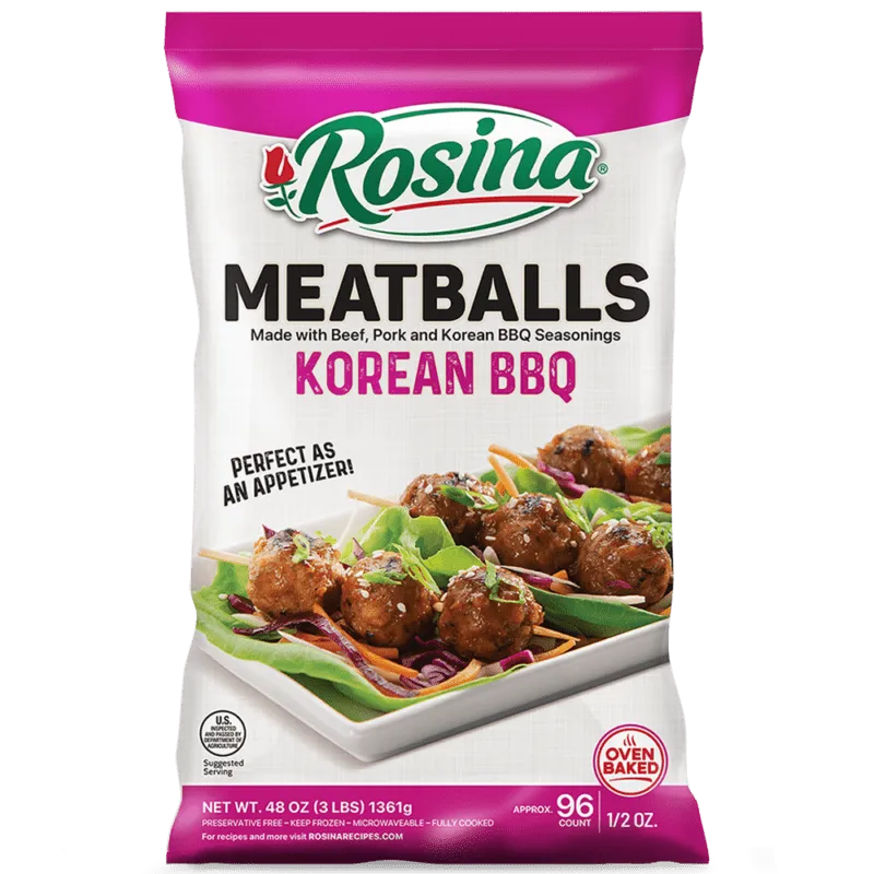 Rosina Korean BBQ Meatball Package 48 oz