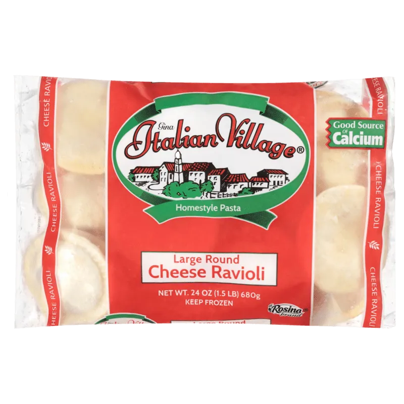 24 oz IV Large Round Cheese Ravioli