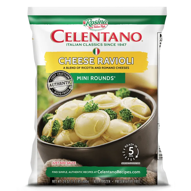 24oz Celentano Mini Rounds Cheese Ravioli