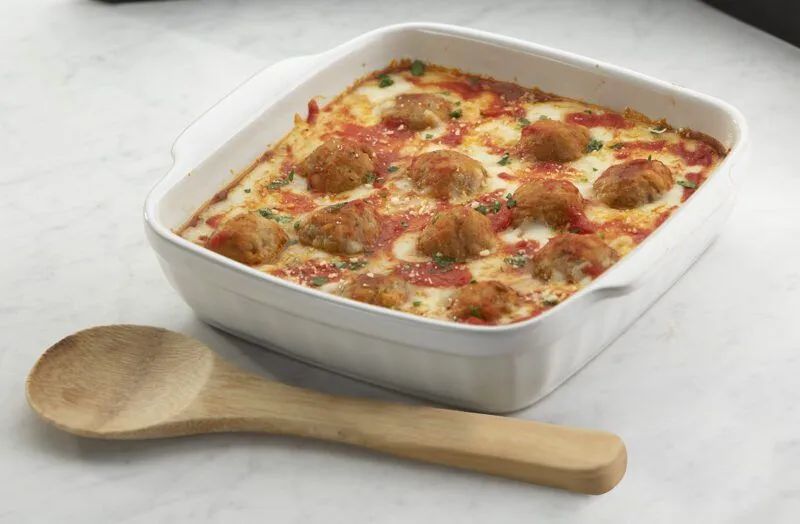 Gluten Free Meatball Marinara Bake