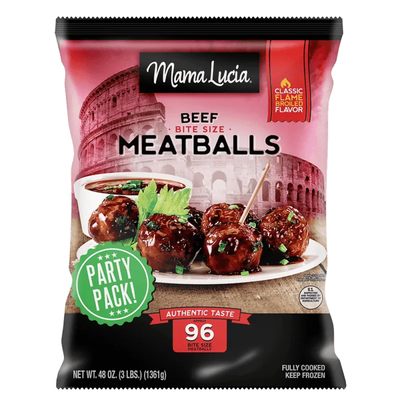 Mama Lucia Beef Bite Size 48 oz CP