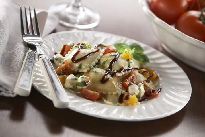 Celentano Gluten Free Cheese Ravioli Caprese Salad