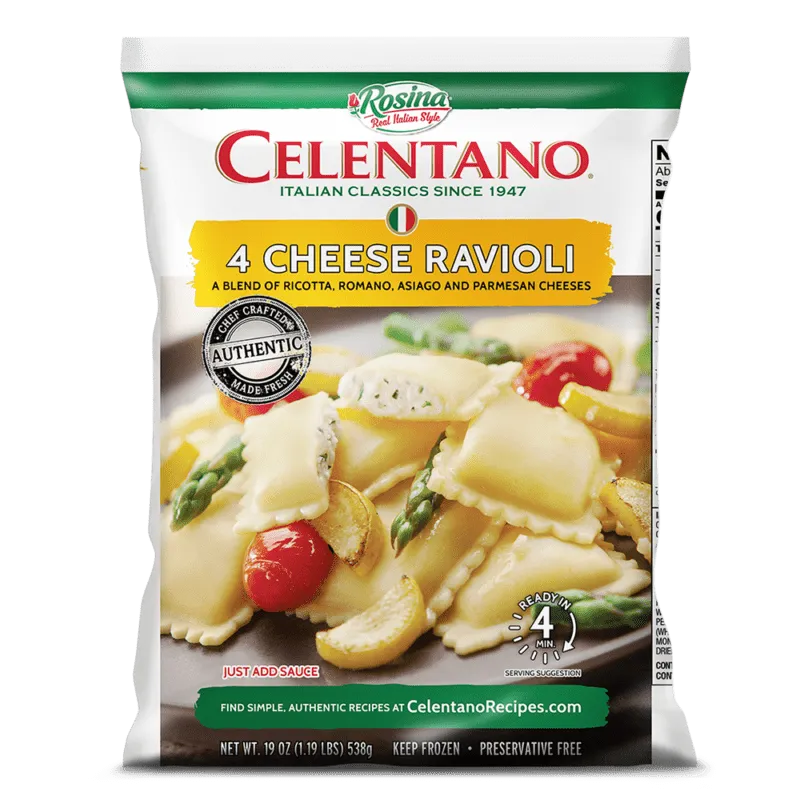 19oz Celentano 4 Cheese Ravioli