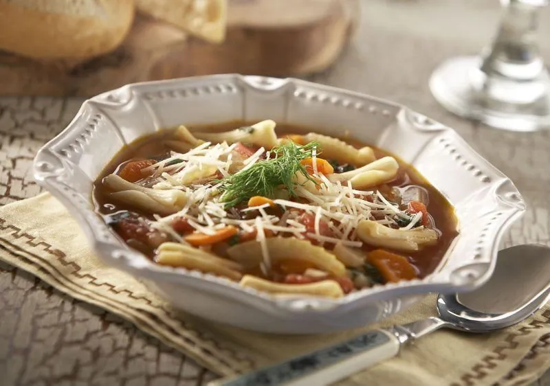 Celentano Cavatelli Vegetable Parmesan Soup