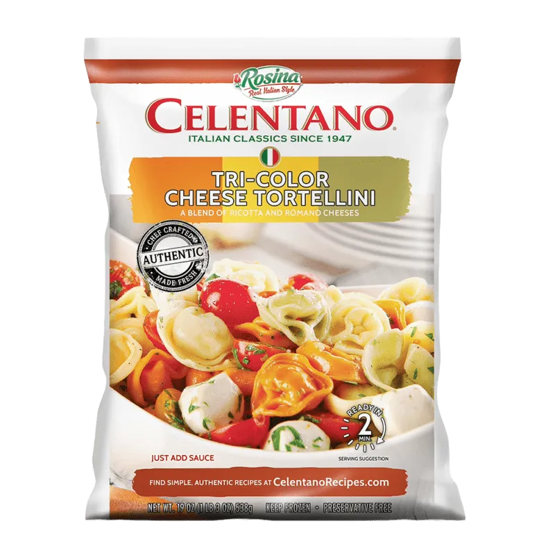 Celentano Tri Color Cheese Tortellini 19 oz