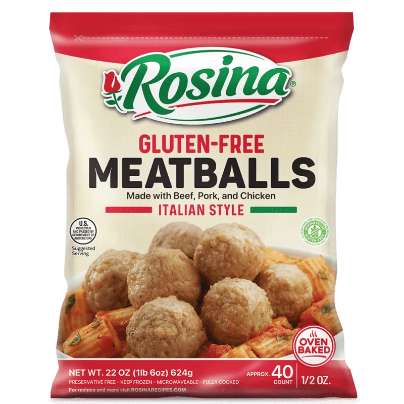Rosina Gluten Free Meatball Package 22 oz
