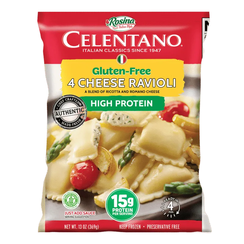 13oz Rosina PASTA High Protein Gluten Free 4 Cheese Ravioli