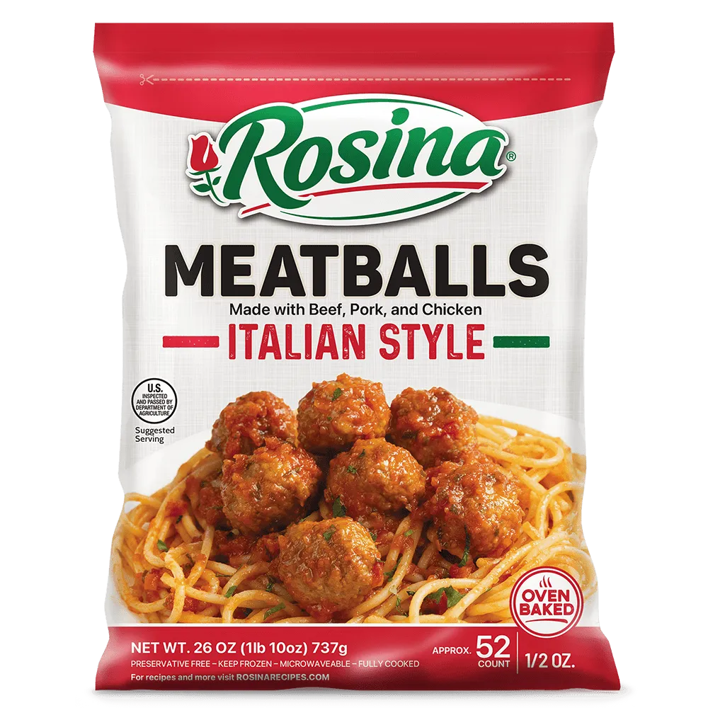 Rosina® Italian Style Meatballs | Rosina Food Products
