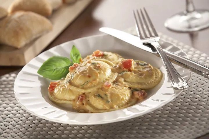 Celentano Cheese Ravioli Tuscan Tomato Basil Cream Sauce