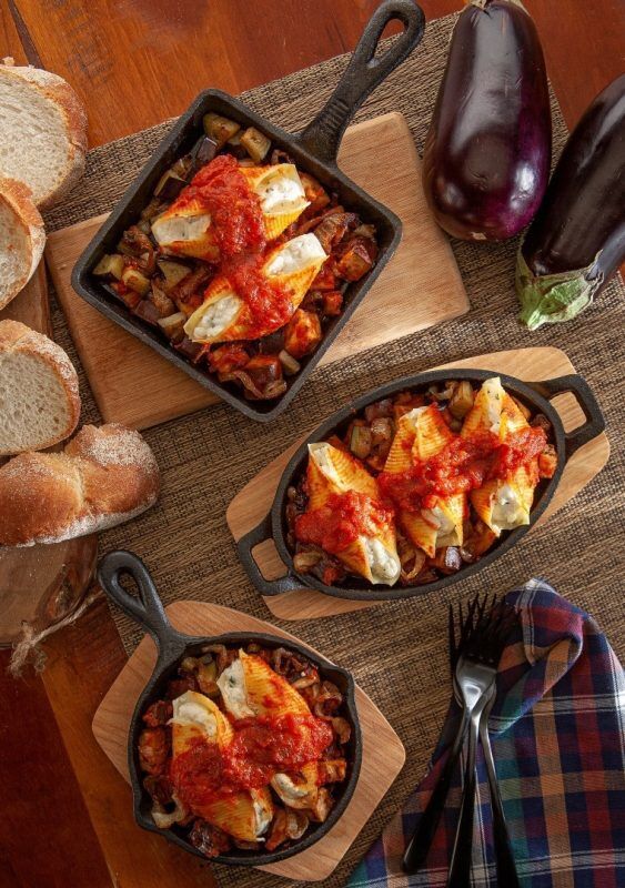Celentano Cheese Stuffed Shell Eggplant Marinara Bake