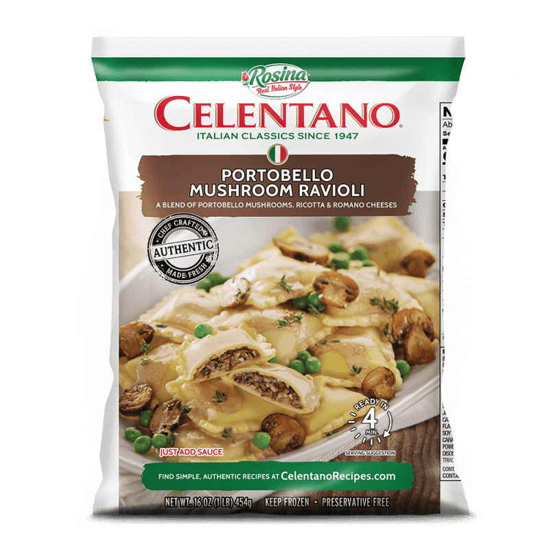 Celentano Portobello Mushroom Ravioli 16 oz