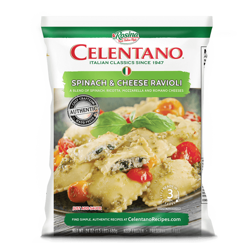 Celentano Spinach & Cheese Ravioli 24 oz