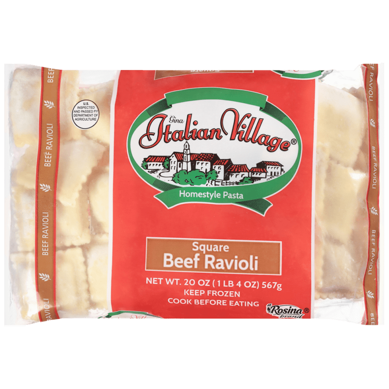 Italian Village 20 oz. Sq. Beef Ravioli