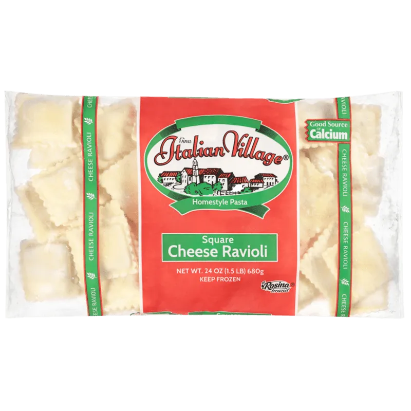 24 oz IV Square Cheese Ravioli