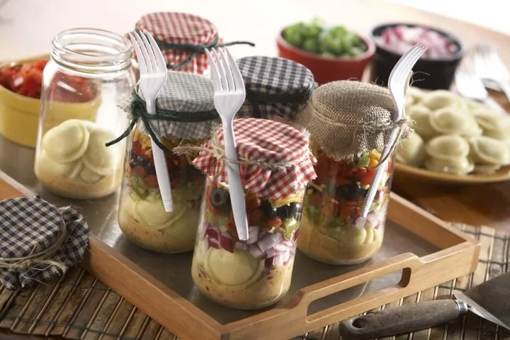 Celentano Mini Rounds Cheese Ravioli Taco Dip Salad