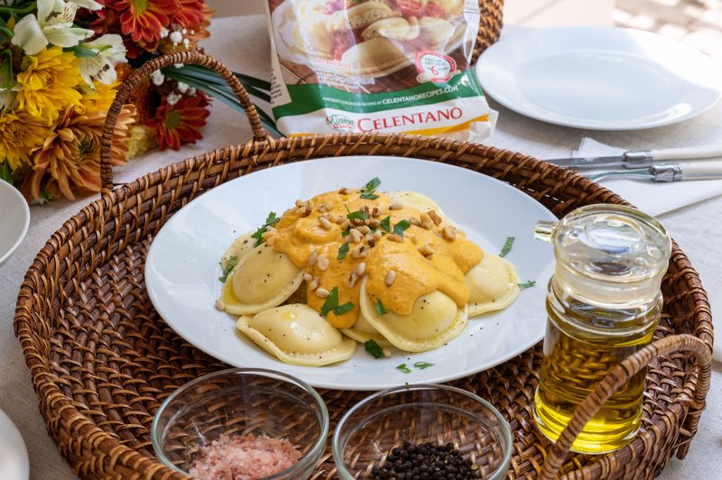 Celentano Cheese Ravioli Pumpkin Alfredo Recipe scaled