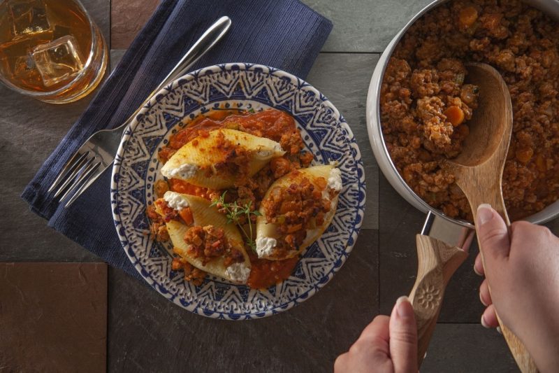 Celentano Cheese Stuffed Shells Bolognese Sauce