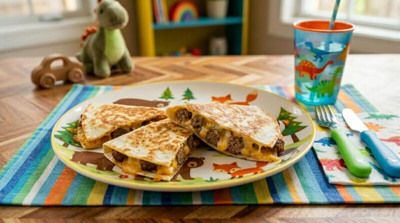 Mini Meatballs Quesadilla