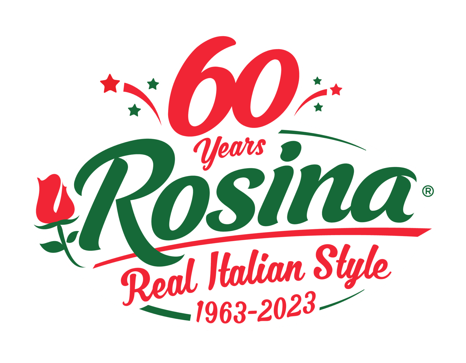 NewRosina60yearsLogo green reg mark