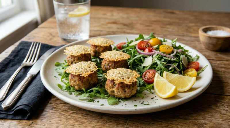 Restaurant Style GF Meatballs Air Fried Meatball Milanese