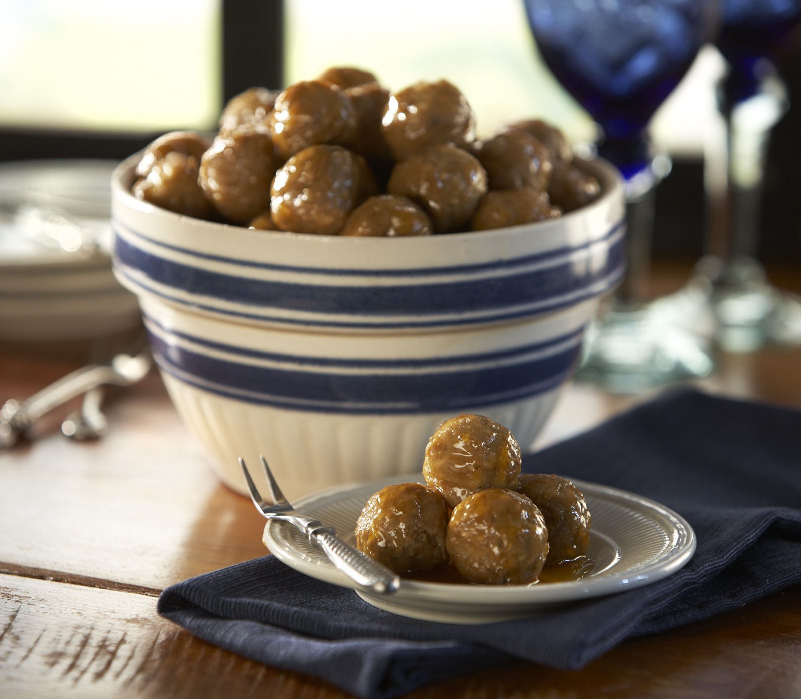 Crock Pot Homestyle Meatballs with Honey