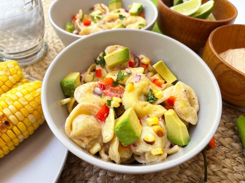 mexican street corn tortellini salad scaled